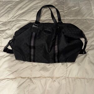 Black Designer Gucci duffle Bag